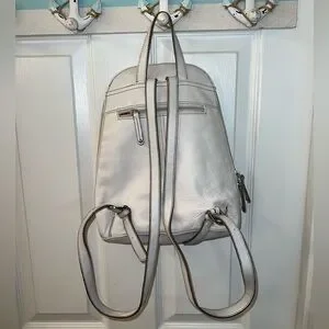 Tignanello | Bags | Tignanello White Leather Backpack | Poshmark display picture 3